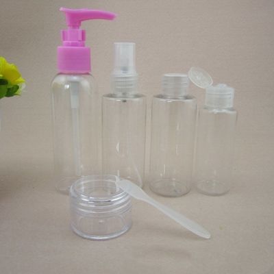 Η PET 125ml 150ml 180ml ταξιδεύει τα καλλυντικά εμπορευματοκιβώτια