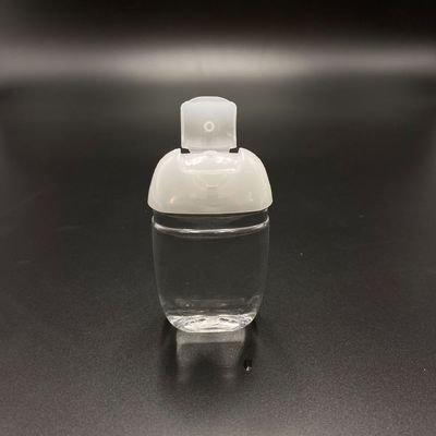 Μίας χρήσης Sanitizer χεριών 30ml 60ml τραπεζοειδές κενό μπουκάλι με το κεφάλι καρτών